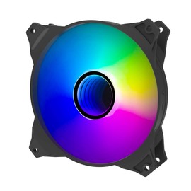 Zalman 120mm Infinity Mirror ARGB Case Fans, Silent 3-Pin Addressable RGB Fans for Desktop, 1200RPM 55.2CFM, 120mm x 120mm x 27mm, Metal, 12V DC, 2.3W