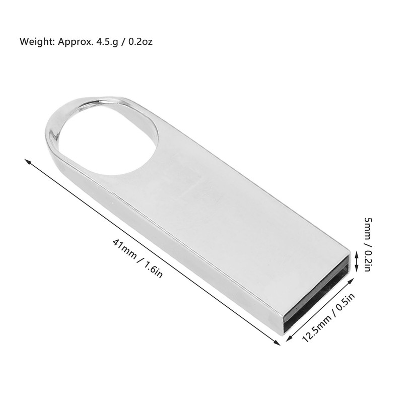 Flash Drive Mini Waterproof Electroplating Process Zinc Alloy USB Drive