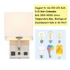 HomeFocus-Bedside Wall Sconces,Dimmable Wall Light with Outlet and Dual USB