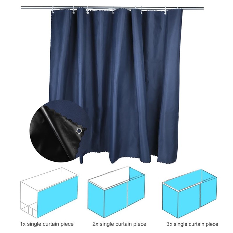 Cabin Bottom Bunk Bed Curtains Drapery Blackout Drapes Single Bed