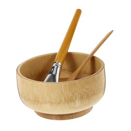 Beavorty Ergonomic Facial Mask Mixing Bowl Set Mask Mixing Bowl Spatula Brush for Gentle Skin Care