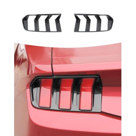 Summleaf Tail Light Lamp Cover Fit for Ford Mustang 2024 2025 Smoked Black Tail Light Cover Trim Rear Guard Blackout Exterior Accessories