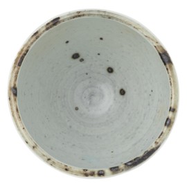 Marui Pottery MR-3-4313 Shigaraki Ware Hechimon Guinomi, Ochoko, Diameter Approx. 2.0 inches (5 cm), Iron Powder Scattering, White