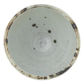 Marui Pottery MR-3-4313 Shigaraki Ware Hechimon Guinomi, Ochoko, Diameter Approx. 2.0 inches (5 cm), Iron Powder Scattering, White
