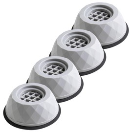 SEWACC 1set Vibration Pads for Washing Machine Shockproof and Non Slip Feet Mats for Heightening Appliances Reduce Noise and Vibration for Washers Dryers and Fridges 4pcs