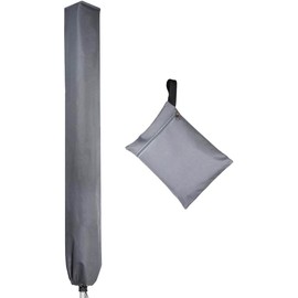PATIO PLUS Large Whirly Cover Rotary Washing Line Cover 16x16x180cm Universal Premium Durable ⌠Oxford fabric + PVC ⌡Clothes Airer Protective Cover, Grey