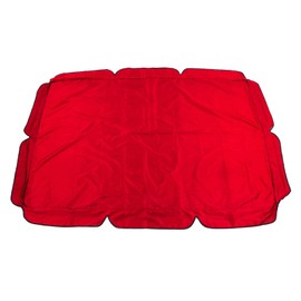 Swing Canopy 600D Silver Coated Oxford Cloth Waterproof Swing Top Cover for Outdoor Red