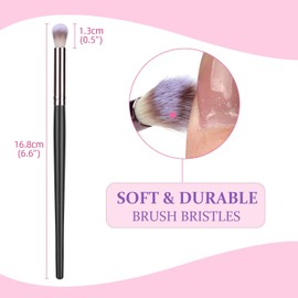 Eyelash Cleaning Brushes, ATOMUS 10pcs Lash Shampoo Cleansing Brushes for Lash Extension Soft Facial Makeup Remover Tools Lash Supplies（black）