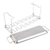 Chicken Leg Grill Rack with Drip Pan Stainless Steel Roaster