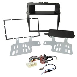 Sound-way - 2 DIN in dash car stereo adapter mounting fascia kit compatible for NISSAN Primastar/OPEL Vivaro/RENAULT Trafic II - KA11-463