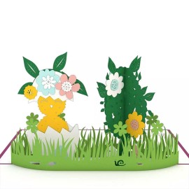 Lovepop Beautiful Easter Egg Hunt 3-D Pop-Up Greeting Card