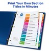 Avery Extra-Wide Ready Index Dividers for 3 Ring Binders, 9-1/4"