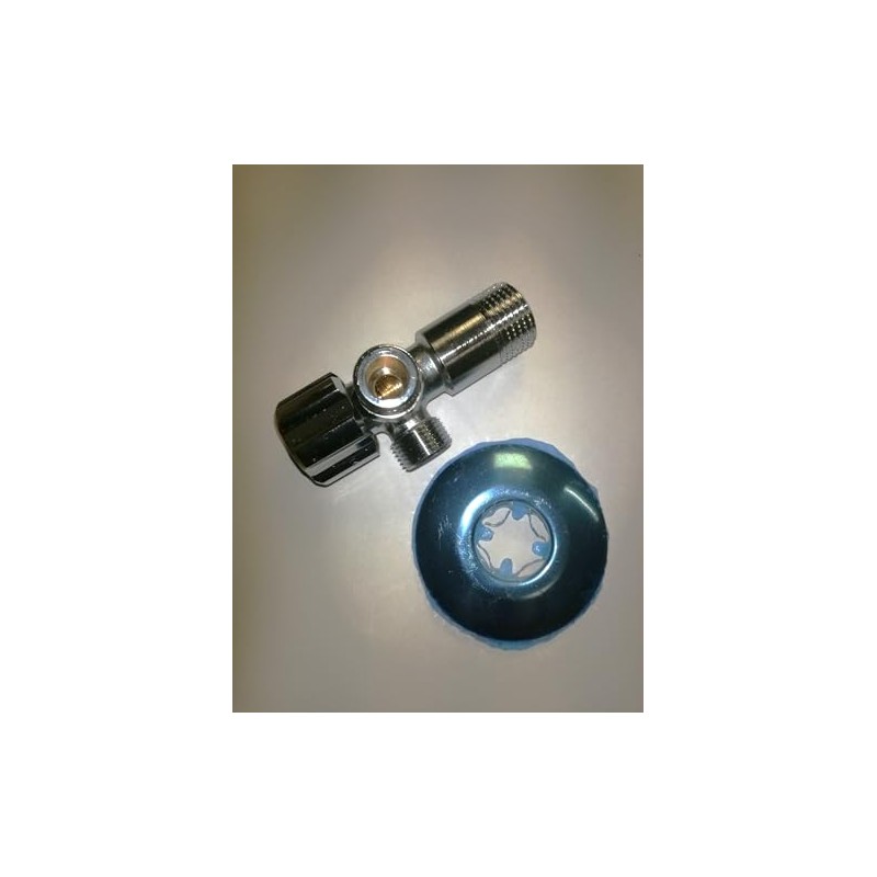 *WOW* Double Angle Valve Washbasin Wall Connection Regulating Valve 1/2
