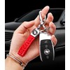 Pack of 2 Leather Car Keychains, Car Keychains, Women's Key