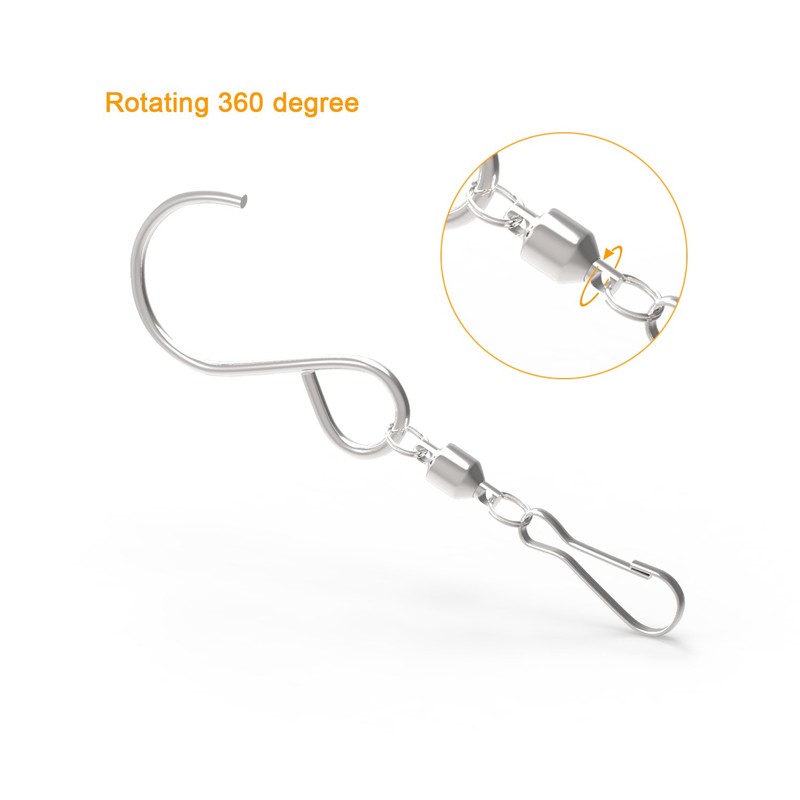 Alamic Swivel Hooks Clips for Hanging Wind Spinners Wind Chimes