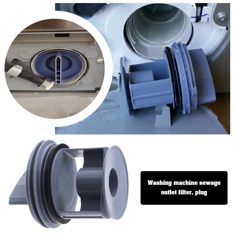 eMagTech Washer Drainage Pump Drain Outlet Seal Cover Plug Compatible