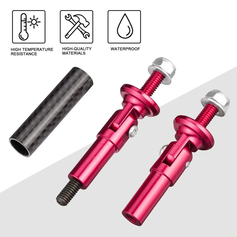 TOMALL 2 Pcs 45mm Car Adjustable Front/Rear Bumper Lip Splitter
