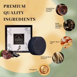 2Bmagic Shampoo Soap, He Shou Wu Shampoo Soap, Strengthen Hair Roots, Repair Hair, Effectively Improve Scalp Problems, Moisturize and Repair Damaged Hair, Conducive to Hair Growth