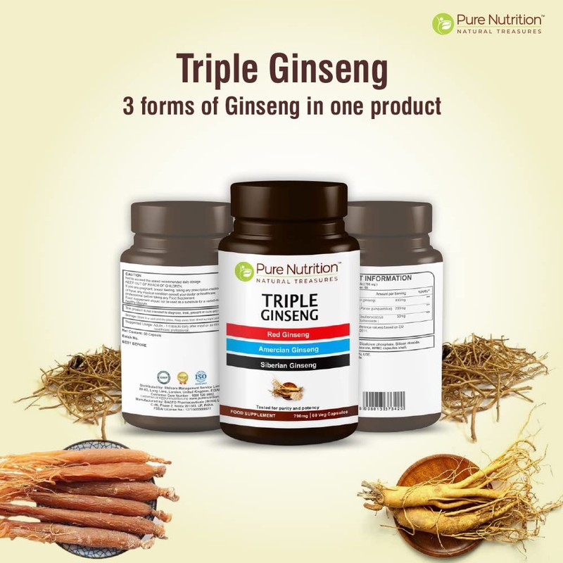 PURENUTRITION ME Pure Nutrition Triple Ginseng - an Unique and