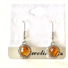 Unbranded Orange Topaz Earrings Celtic Boho Bohemian Dangle Cubic Zirconia