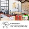 VALICLUD 6Pcs Christmas Snowflake Napkin Rings Serviette Holder Napkin Buckle