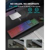 Wireless Keyboard and Mouse Combo - Large Print, RGB Backlit,