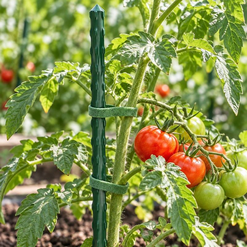 Garden Stakes for Tomatoes, Cucumbers & Climbing Plants – 20-Piece