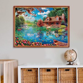 AveJoys Puzzle for Adults, 1000 Pieces, The Spring River 70 x 50 cm Puzzles for Adults, Educational Game, Challenge Toy, 1000 Pieces Puzzles for Adults, Children