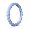 Enso Rings Braided Stackable Silicone Ring - Ocean Breeze -