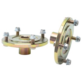 ICONSPORTSS 2PCS Rear Axle Wheel Hubs 24 Tooth Spline, 4 Stud 110mm Bolt Pattern Left & Right Fit for 110cc 125cc ATV Quad Go Kart Dune Buggy Golf Cart Taotao Kazuma coolster 4 Wheeler