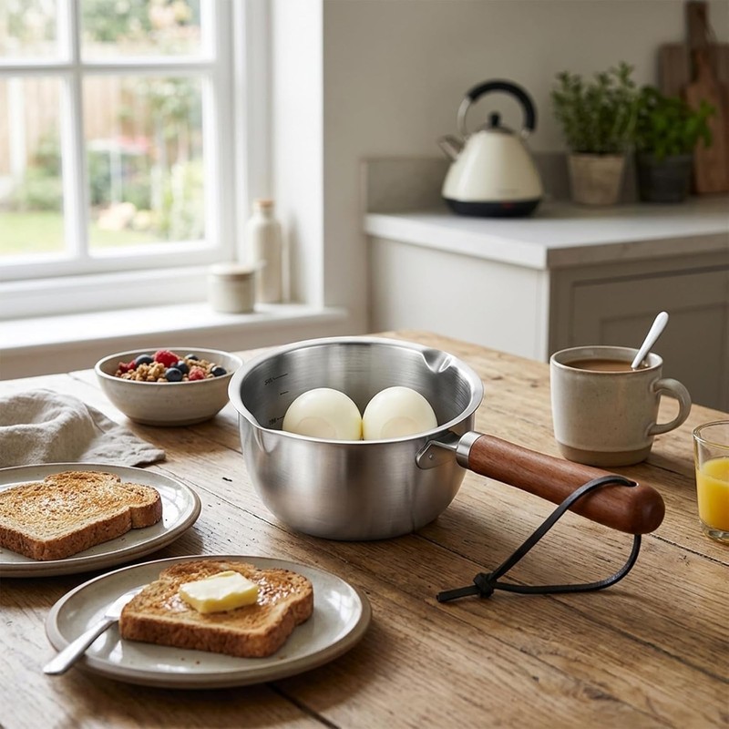 3Pcs Small Saucepan, Compact Pans for Single Serving Meals, Heating