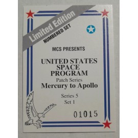 1993 United States Space Program Patch series Mercury to Apollo Series 5 Set 1