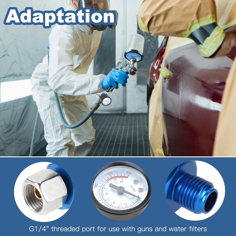Pressure Regulator 1/4 Inch Air Compressor Pressure Regulator with Pressure
