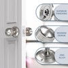 Bwintech 1 Set Ringed Mortice Door Knobs,Satin Nickel Finishing Pull