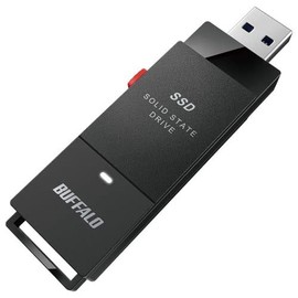 BUFFALO SSD-SCT500U3-BA USB 3.2 (Gen2) TV Recording Stick SSD 500GB Black with Type-C