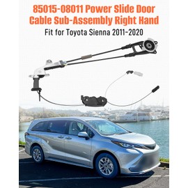 85015-08011 Sliding Door Cable, Fit for Toyota Sienna LE 2.7L 3.5L 2011-2020, Replaces 85015-08010, Right Power Sliding Door Cable Motor Bracket