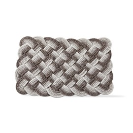 TAG 18" x 30" Handwoven Doormat Grey Ombre Rectangle Indoor and Outdoor Everyday All Seasons Polypropylene Door 1'6" x 2'6" Welcome Mat Mudroom Mud Room Entryway Foyer Decor Decoration 1'6"x2'6" Grey