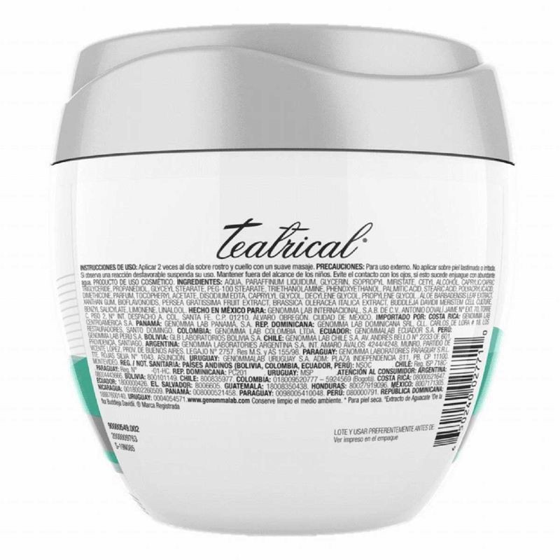 Crema Facial Teatrical Células Madre Humectante 400g