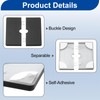 sourcing map 4Pcs ABS Plastics Square Shaped Escutcheon Plate, Wall