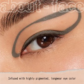 aboutface Matte Fluid Eye Paint Hidden Garden – High-Pigment Liquid Eyeshadow, Long-Lasting, No-Budge Matte Finish, Vegan & Cruelty-Free (Deep Greige)