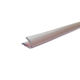 CRL Translucent Vinyl Edge "V" Seal with Pre-Applied Tape for 1/4" Maximum Gap - 95 in long - Pack of 5
