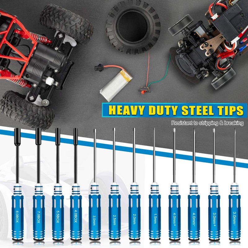 RC Hex Screwdriver Tool Kit - 24PCS Hex Nut Drivers