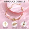 14K Gold Plated Rosary Bracelet for Women-Virgin Mary Decade Rosary