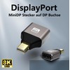VMOJO 2-Pack Mini DP Male to DisplayPort Female 8K Expansion