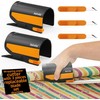 2 Pack Wrapping Paper Cutter with 3 Replaceable Blades,Slider Wrap