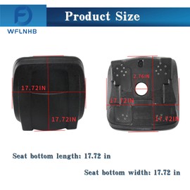 WFLNHB Black Seat Replacement for Kubota L3010 L3410 L3710 L4310 L4610 Compact Tractor L48 Backhoe
