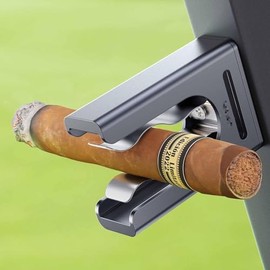HPLSZCN Golf Magnetic Cigar Holder, Stainless Steel, Black, 100 cm Length