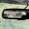 2x Rear View Mirror Decal - Just Pray Decal -