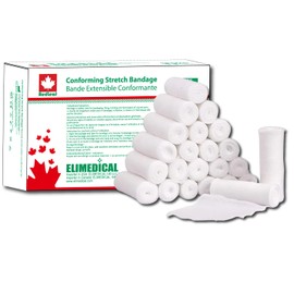 Redleaf Conforming Stretch Gauze Bandage, non-sterile 4” x 4.1 Yards 24 rolls/box CSB0404