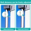 2 Sets 4 Inch Adjustable Pipe Bracket, Heavy Duty Galvanized